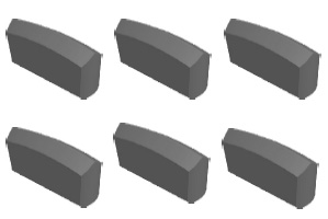 K0、K10型用于鑲制一字型硬質(zhì)合金釬頭用釬片